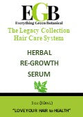 Load image into Gallery viewer, Welcome to the epitome of hair rejuvenation! Introducing our Herbal Re-Growth Serum, a natural elixir designed to breathe life into your locks. Unveil the secrets of herbal wonders meticulously combined in this serum, dedicated to promoting hair growth, preventing breakage, and fostering a healthier, more vibrant mane.